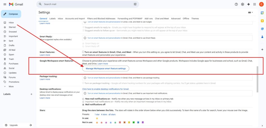 gmail opt out step 4
