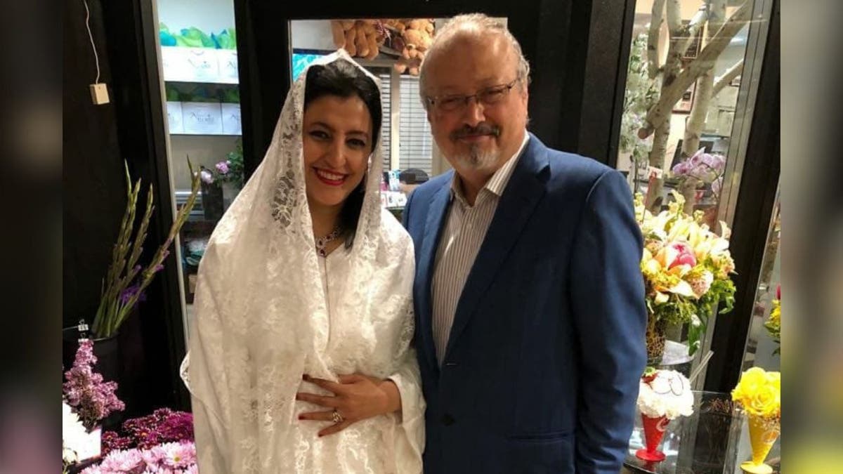 Hanan Elatr and Jamal Khashoggi