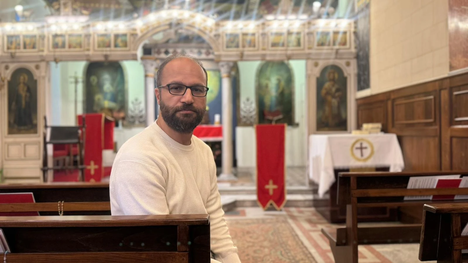 Bedri Diril, a member of Istanbul's Chaldean community, said he thinks Pope Leo’s visit will give “moral support and courage” to the minority communities living in Turkey." Credit: Photo courtesy of Bedri Diril