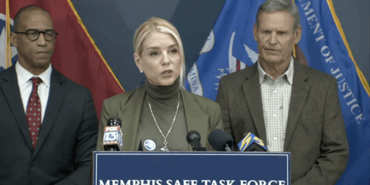 Bondi: Memphis Murder Rate Cut Nearly in Half Since Launch of Federal Task Force
