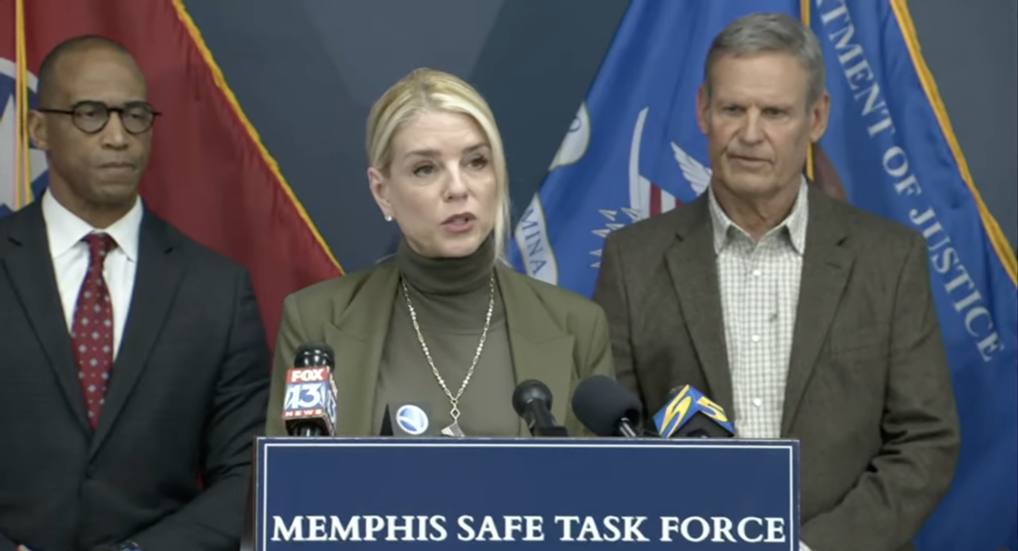 Bondi: Memphis Murder Rate Cut Nearly in Half Since Launch of Federal Task Force