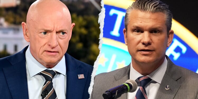 Hegseth tells Sen Mark Kelly 'you can’t even display your uniform correctly'