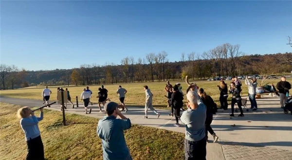 A 3D rendering of the Living Wall: Monument to the Unborn by the architect of the Living Wall, bringing to life the painted design by Arkansas artist Lakey Goff. Credit: Photo courtesy of Lakey Goff