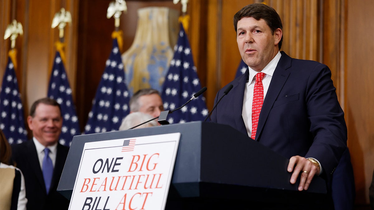 Jodey Arrington speaks to the media