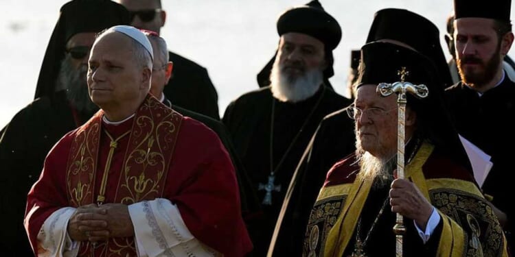 Pope Leo XIV, Eastern Orthodox patriarch signal greater unity at site where Nicene Creed was adopted 1,700 years ago