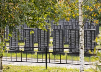 A Russian war cemetery.