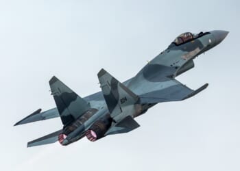 An Su-35 in flight.