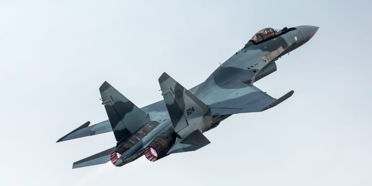 An Su-35 in flight.
