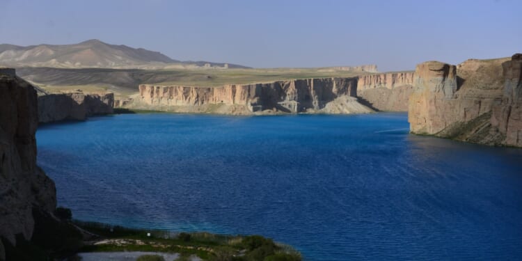 Afghanistan lake in Band-e Amir.