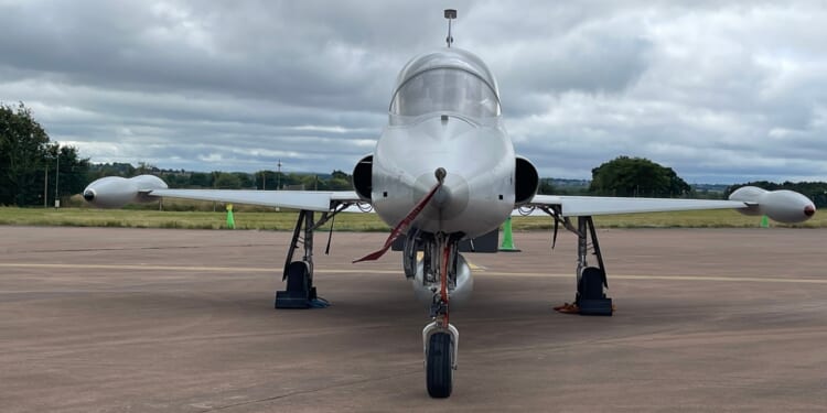 An Argentine A-4AF Fighterhawk fighter jet.