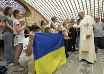 Pope Leo Ukraine children