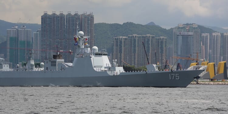 A Chinese ship at sail.