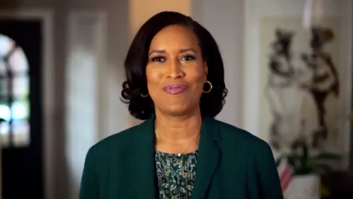 Muriel Bowser speaks in a video, announcing she is not seek a fourth term.