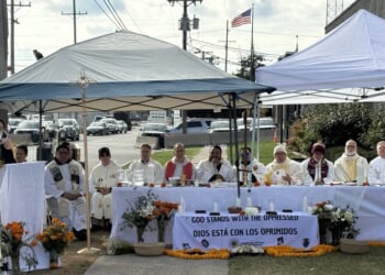 All Saints Day 2025 Mass outside Broadview Detention Center
