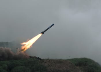 A Japanese missile test.