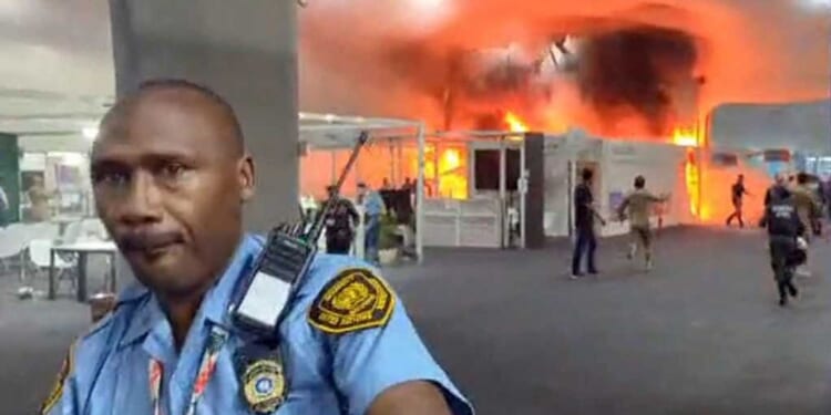 Fire breaks out at UN climate alarmist conference reportedly plagued by flood, toilet, 'inadequate air-conditioning' problems