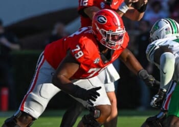 Georgia Lineman Nyier Daniels Arrested for Cruelty to Children, Reckless Driving