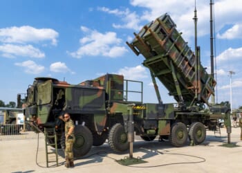 German army military mobile MIM-104 Patriot surface-to-air missile SAM system.