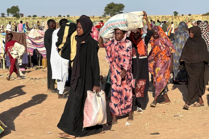 Displaced Sudanese on Oct. 28, 2025