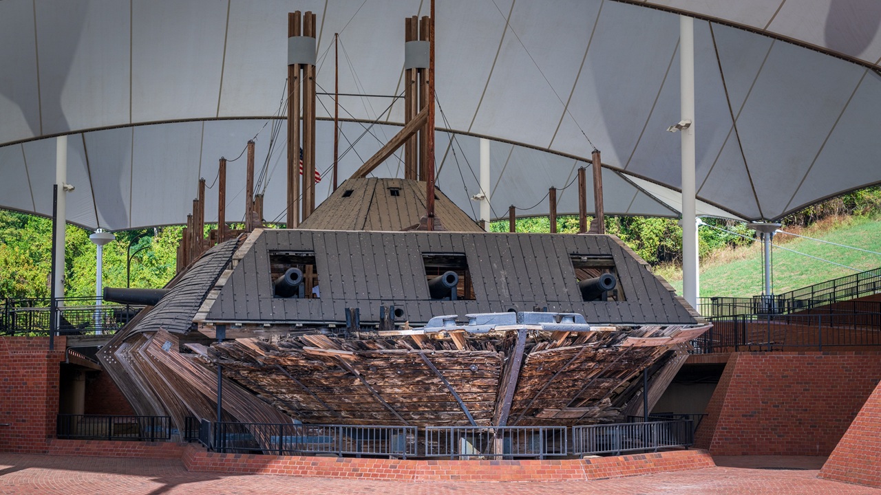 The USS Cairo, a Civil War-era ironclad.