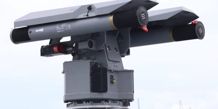 Spike ER missiles mounted on a Rafael Typhoon MLS-ER Remote Weapons System on board an MPAC Mk.