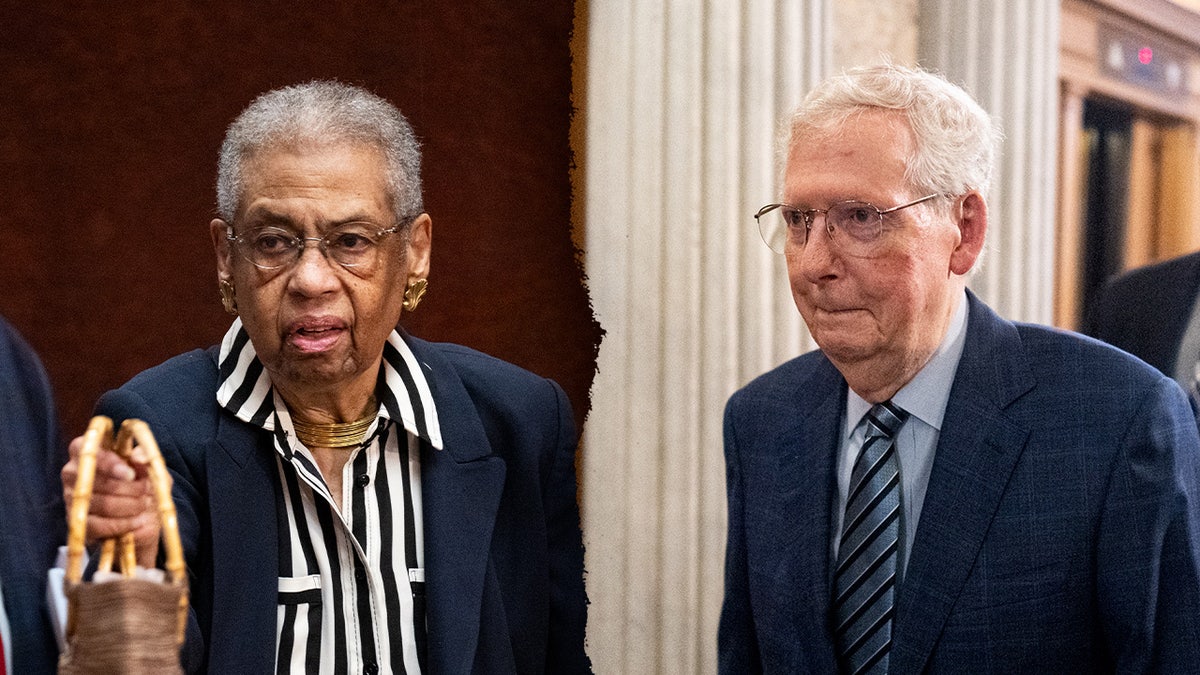Eleanor Holmes Norton, Mitch McConnell split image
