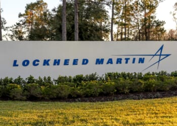 Lockheed Martin headquarters sign.