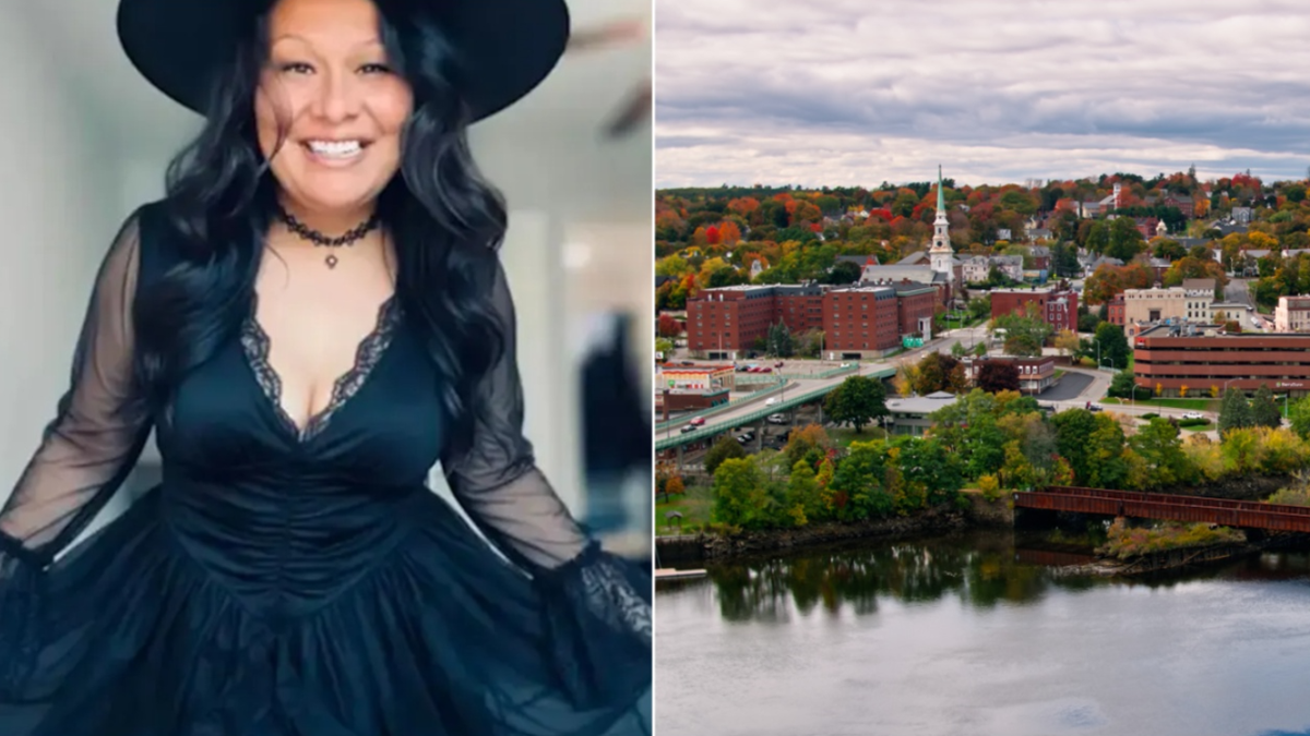 Angela Walker alongside Bangor Maine