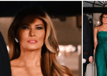 Melania Trump Steals the Show in Elie Saab Emerald Gown for Dinner with Saudi Crown Prince
