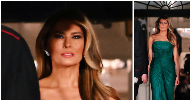Melania Trump Steals the Show in Elie Saab Emerald Gown for Dinner with Saudi Crown Prince