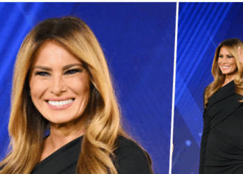 Melania Trump Wears Carolina Herrera for 'Patriot of the Year' Honor