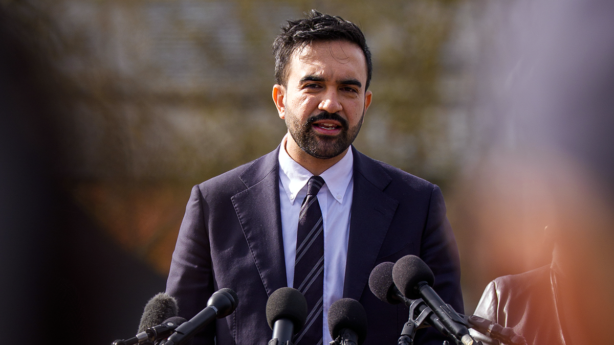 Zohran Mamdani speaks at a news conference