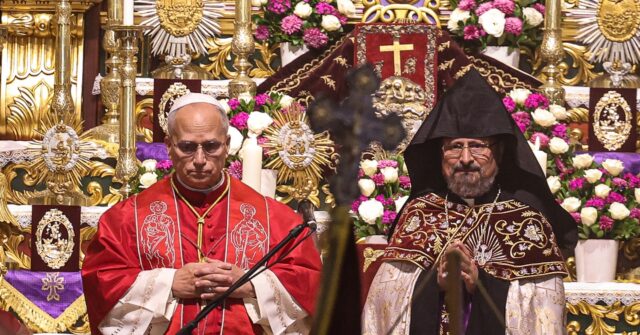 Pope Leo XIV Prays at Armenian Cathedral in Istanbul