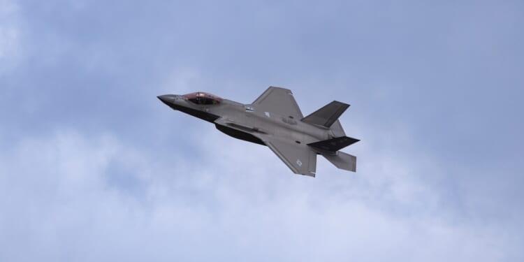 An F-35A in flight.