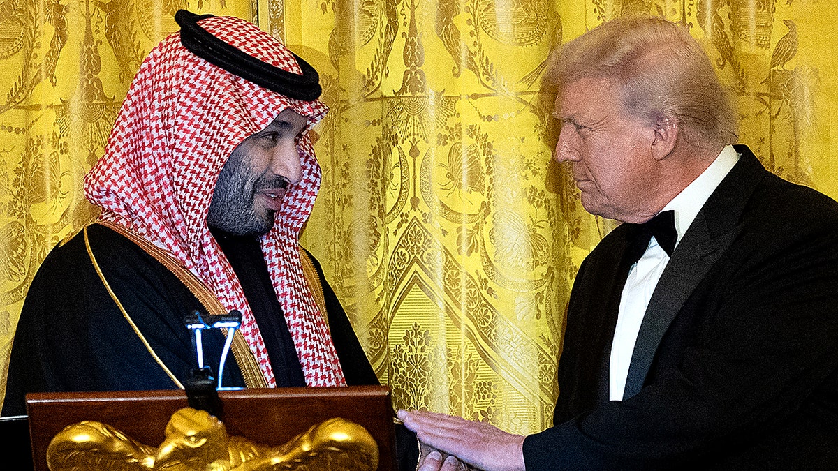 Crown Prince Mohammed bin Salman and President Trump