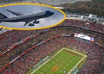 Trump on Air Force One Flyover at Commanders Game: 'Greatest Flyover'