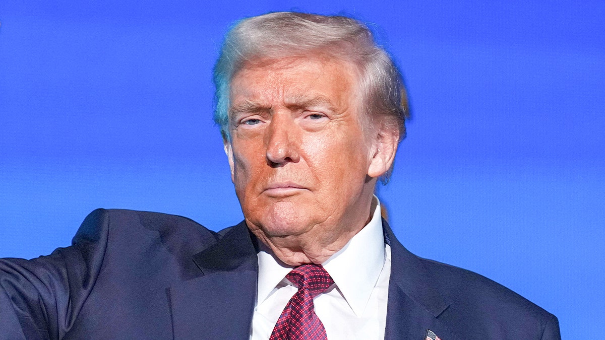 Trump looking serious