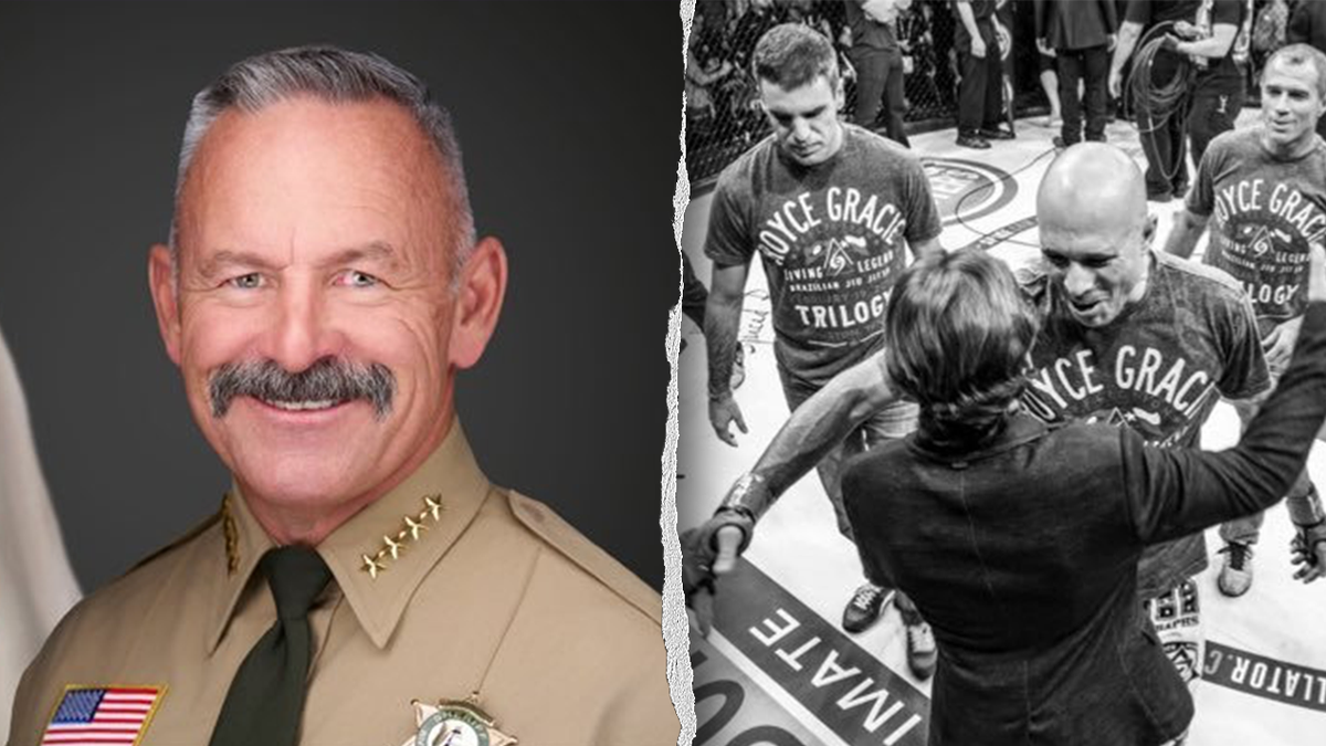 Sheriff Chad Bianco and Royce Gracie