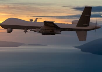 An MQ-9 Reaper drone in flight.
