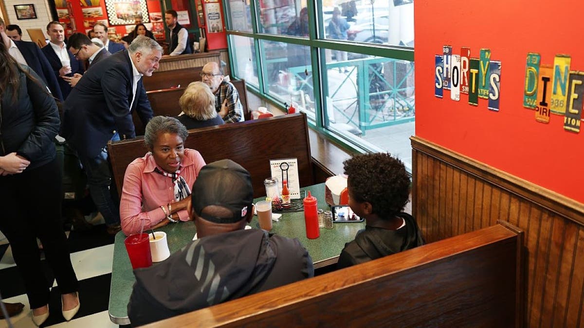 Winsome Earle-Sears at a Virginia diner