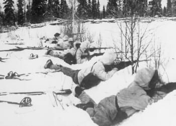 A Finnish ski patrol during the Winter War.