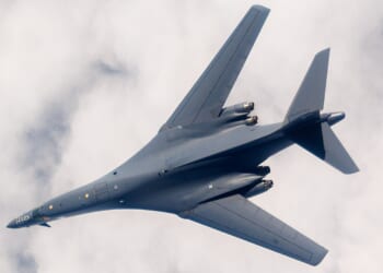 A B-1 Lancer in flight.