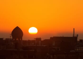 Iranian landscape looking toward Central Asia.