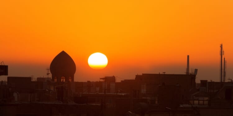 Iranian landscape looking toward Central Asia.