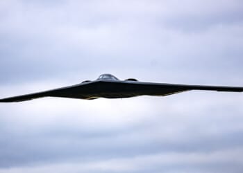 A B-2 Spirit in flight.