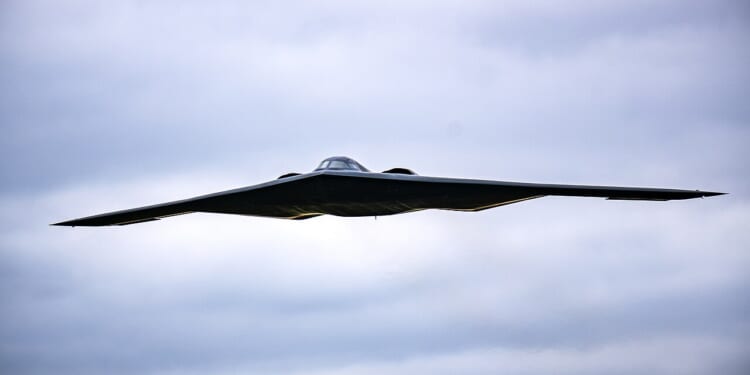 A B-2 Spirit in flight.
