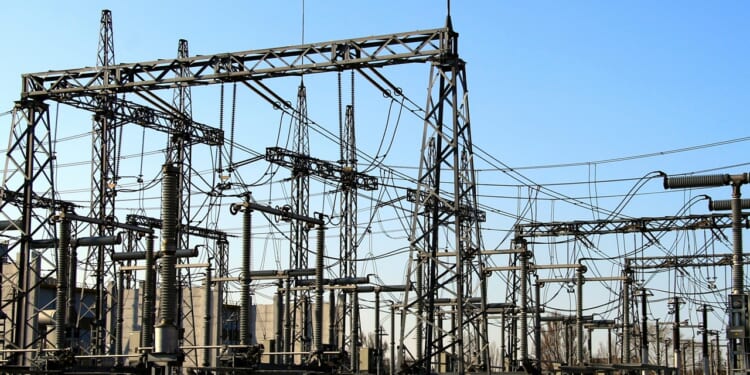 An electrical substation.