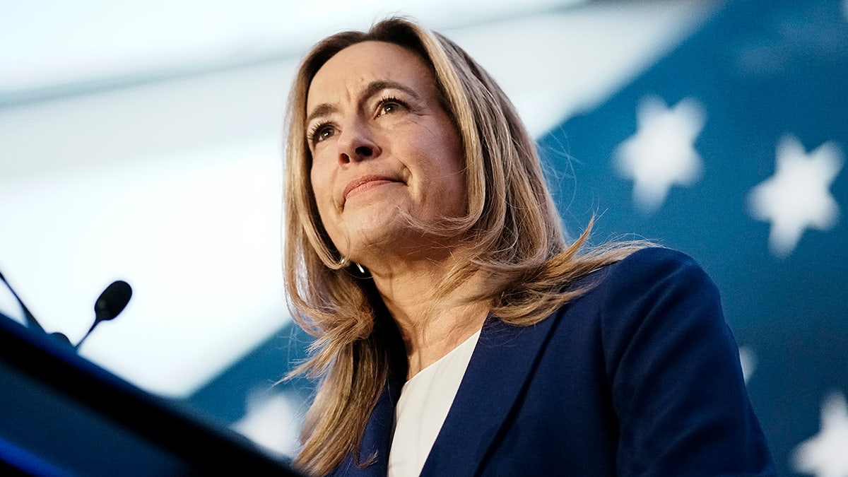New Jersey Democratic gubernatorial candidate, Rep. Mikie Sherrill (D-NJ) delivers remarks at her election night watch party