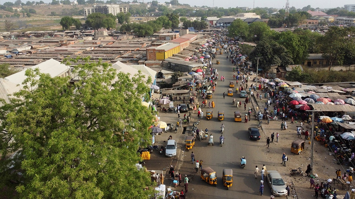 A drone view of Minna town in Niger State, Nigeria November 27, 2025.