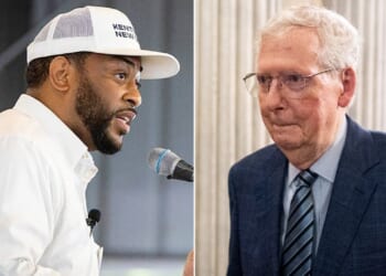 Progressive Kentucky Democrat mounts US Senate bid to succeed Mitch McConnell